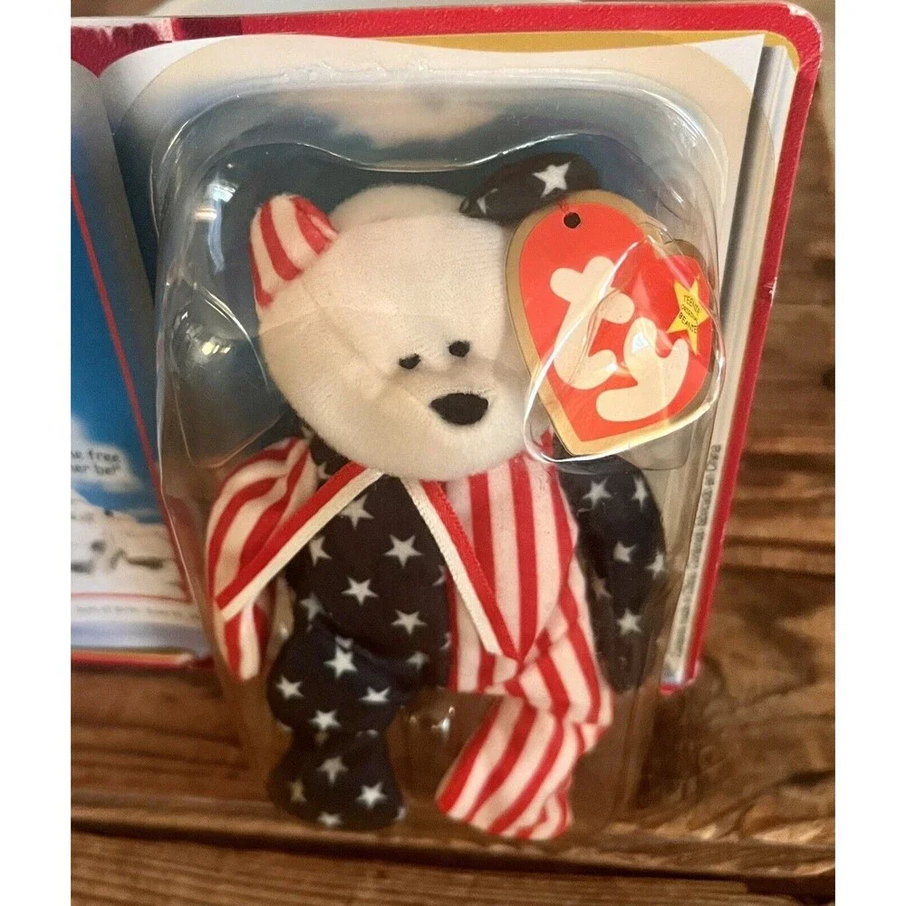 Ty Beanie Baby McDonalds 2000 International Bears II Spangle The Bear Sealed Y2K